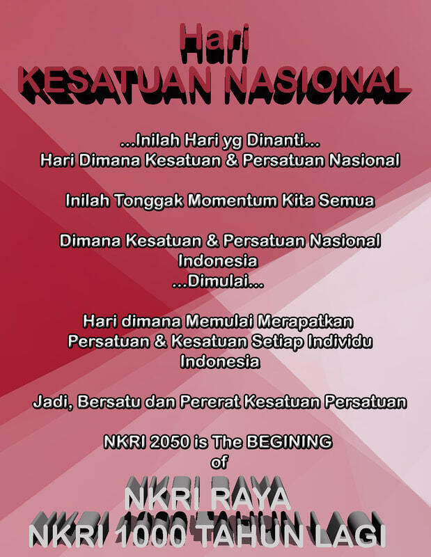 [Muhasabah & Nasionalisme] Tulisan utk NKRI 2020 - 2050 & Mdh2an 1000 Windus More