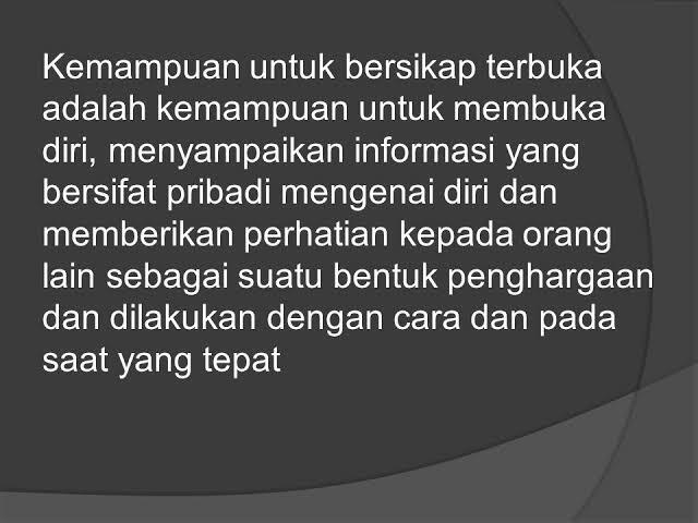 Perlunya Membuka Diri, Namun Harus Ada Remnya! 