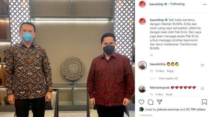 Ahok VS Erick Thohir, Lawan yg Setimpal?
