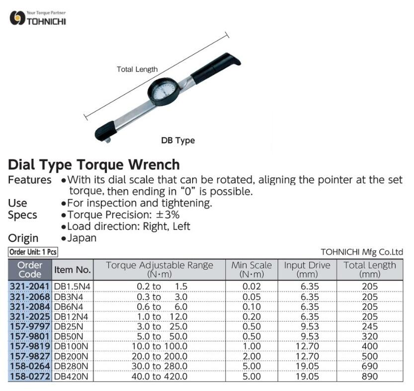 Tohnichi Torque Wrench