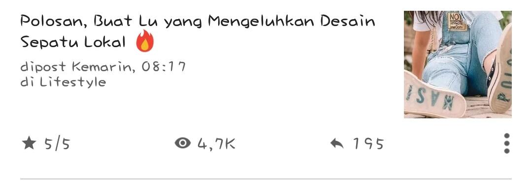 Konsep Sepatu Lokal Coret-Coretan