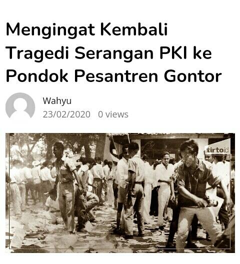 KALAU PKI TIDAK DIBERANTAS KITALAH YANG BINASA 