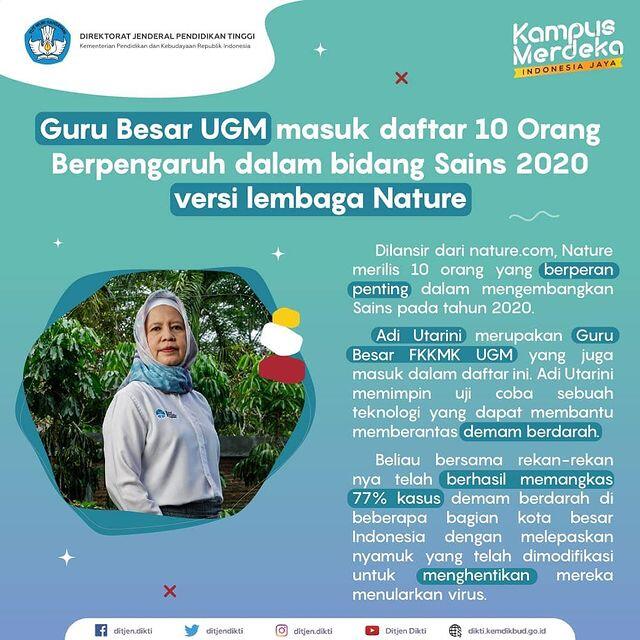 Hebat! Ilmuwan Indonesia Ini Diakui Dunia Masuk 10 Orang Pembentuk Sains 2020