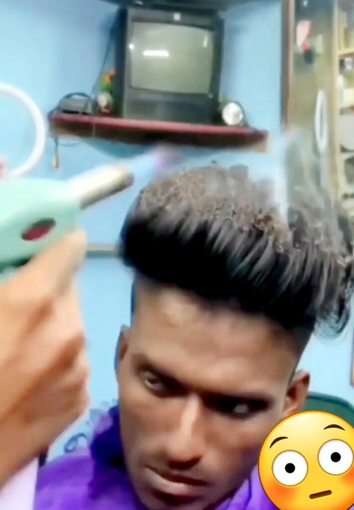 India Memang Beda, Potong Rambut pun Pakai 'Gunting Api' (Ngakak Inside)