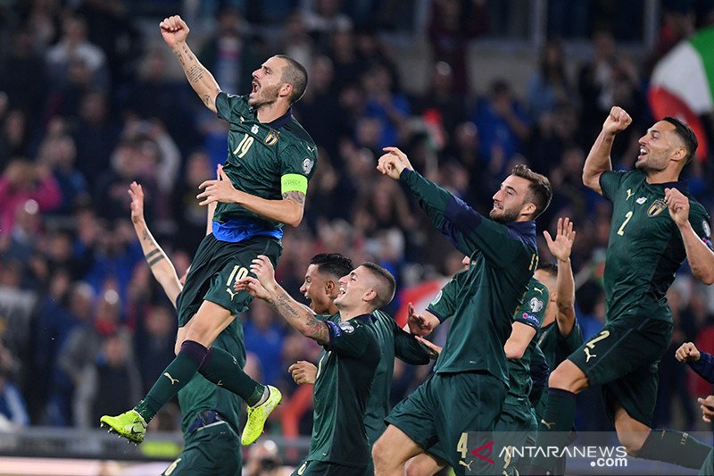 Italia gelar Piala Eropa 2020 dengan 25 persen penonton di stadion