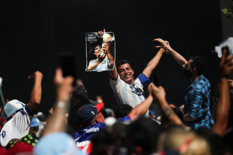 Ribuan antar Maradona, potret kesetiaan Amerika Latin pada olahraga
