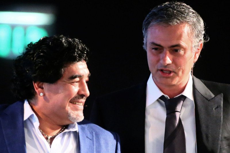 Jose Mourinho ungkapkan hubungannya dengan Diego Maradona