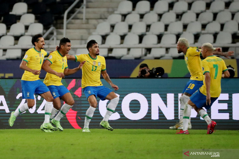 Gol penghujung Casemiro pastikan Brazil menang 2-1 atas Kolombia