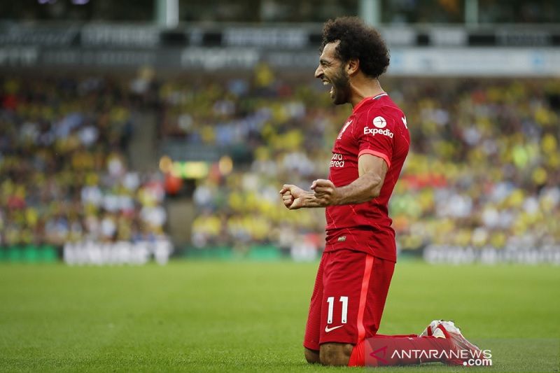 Mohamed Salah pecahkan rekor saat bantu Liverpool bungkam Norwich
