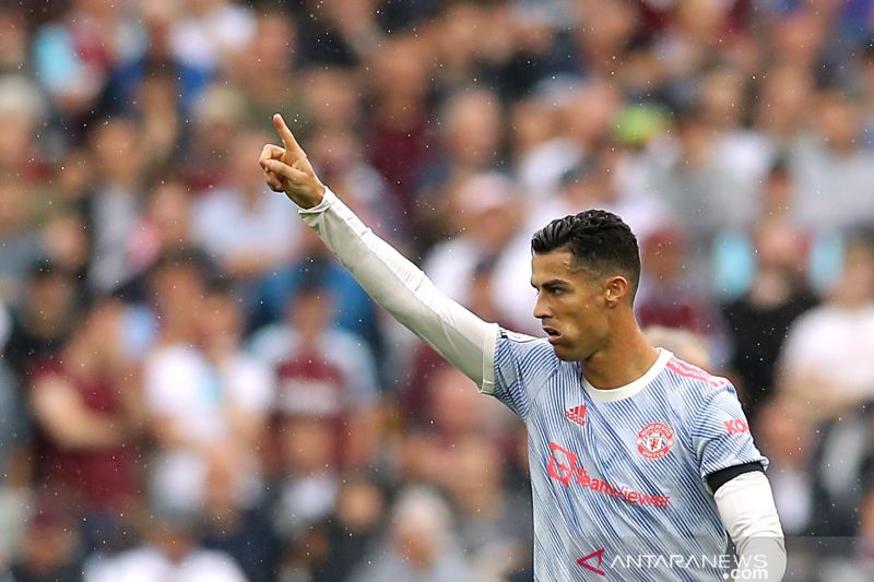 Ronaldo cetak gol lagi, Man United menang dramatis atas West Ham