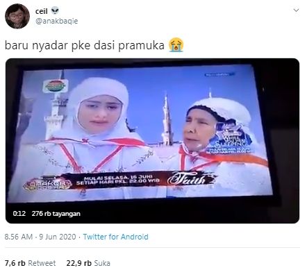 Sinetron Indosiar Kembali Bikin Ngakak! Pake Dasi Pramuka Buat Properti Aktornya!