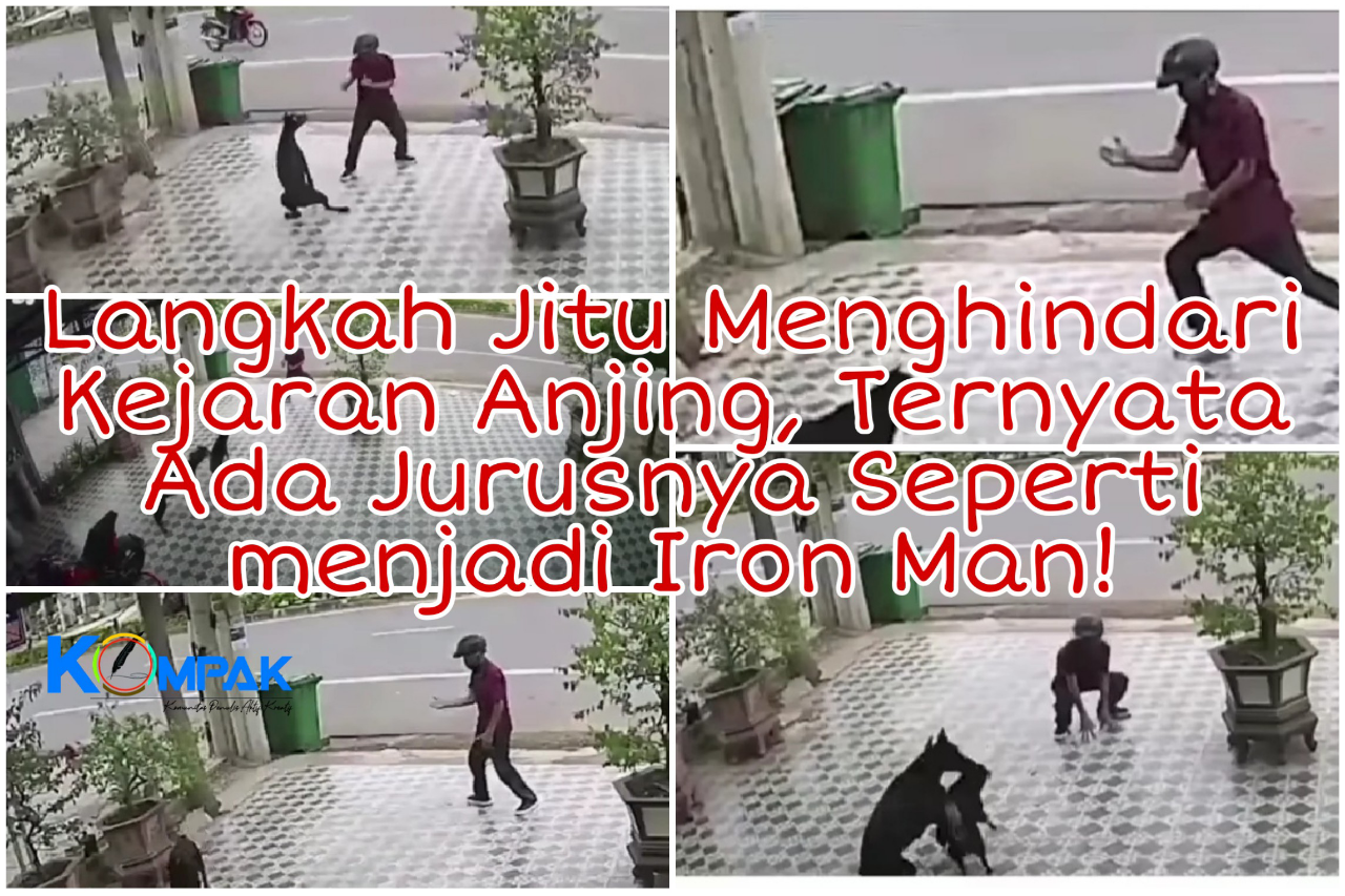 Tak Takut Dikejar Anjing, Pria Ini Keluarkan Jurus Misterius Seperti Jadi Iron Man!