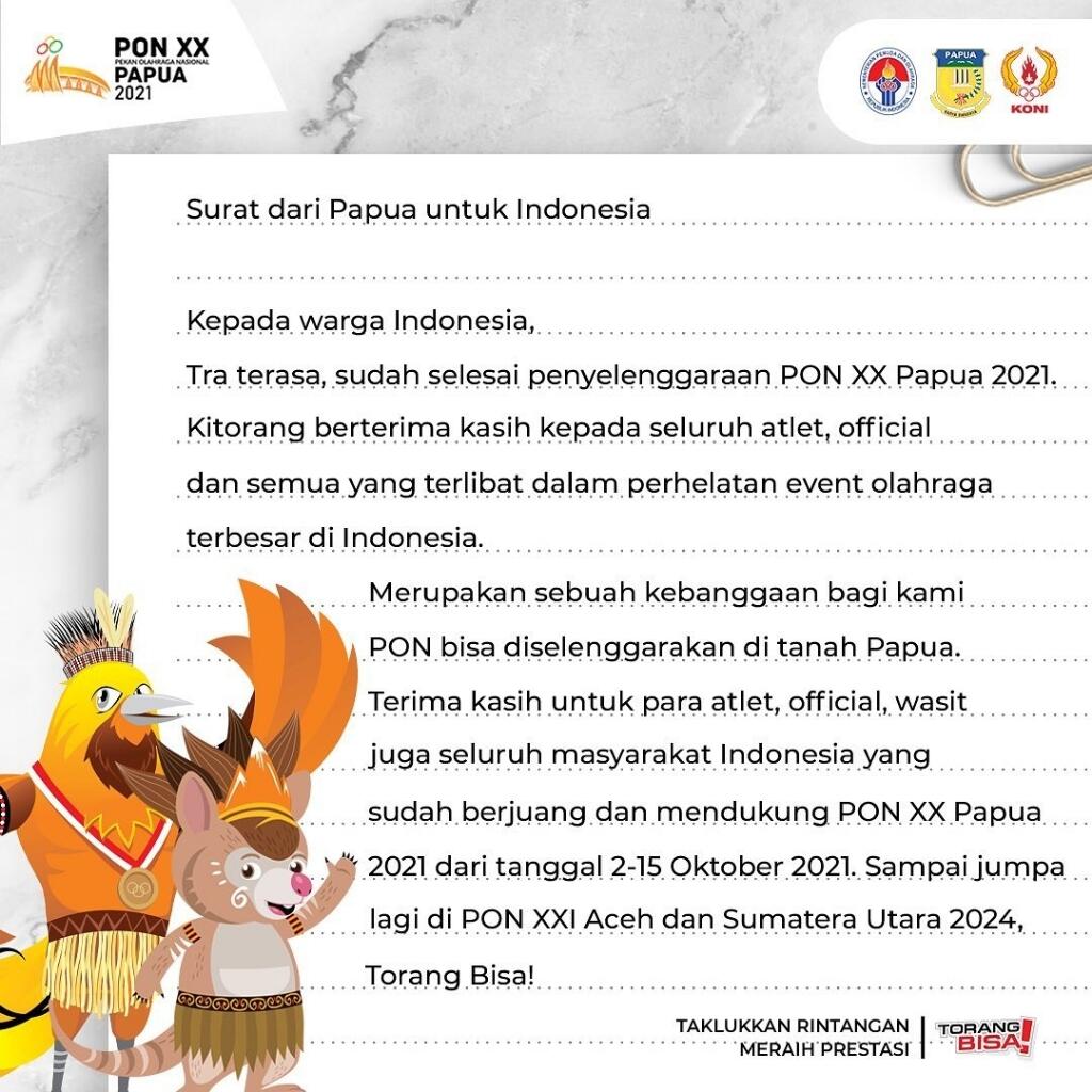 Surat Dari Papua Untuk Indonesia