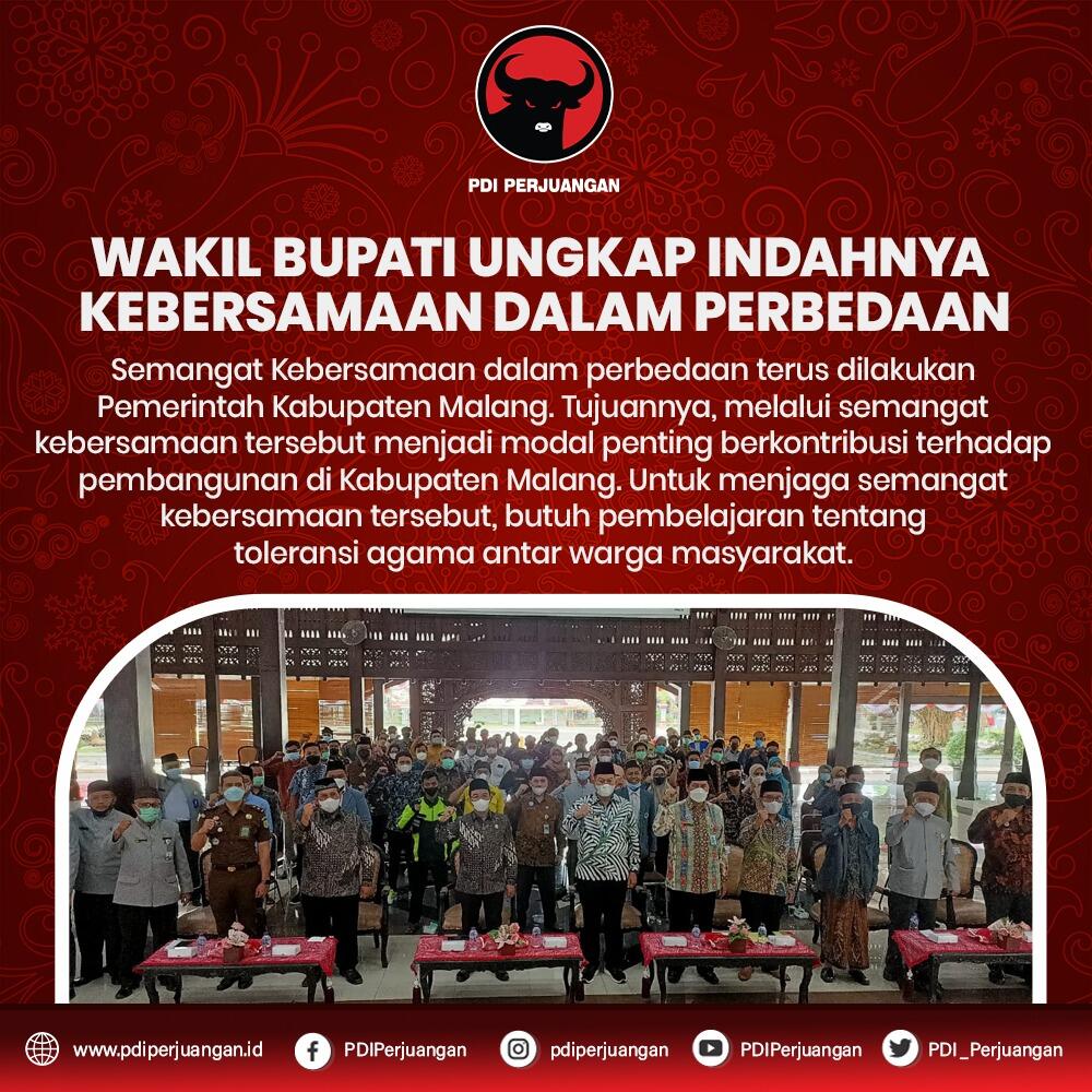Wakil Bupati Kabupaten Malang Ungkap Indahnya Kebersamaan Dalam Perbedaan